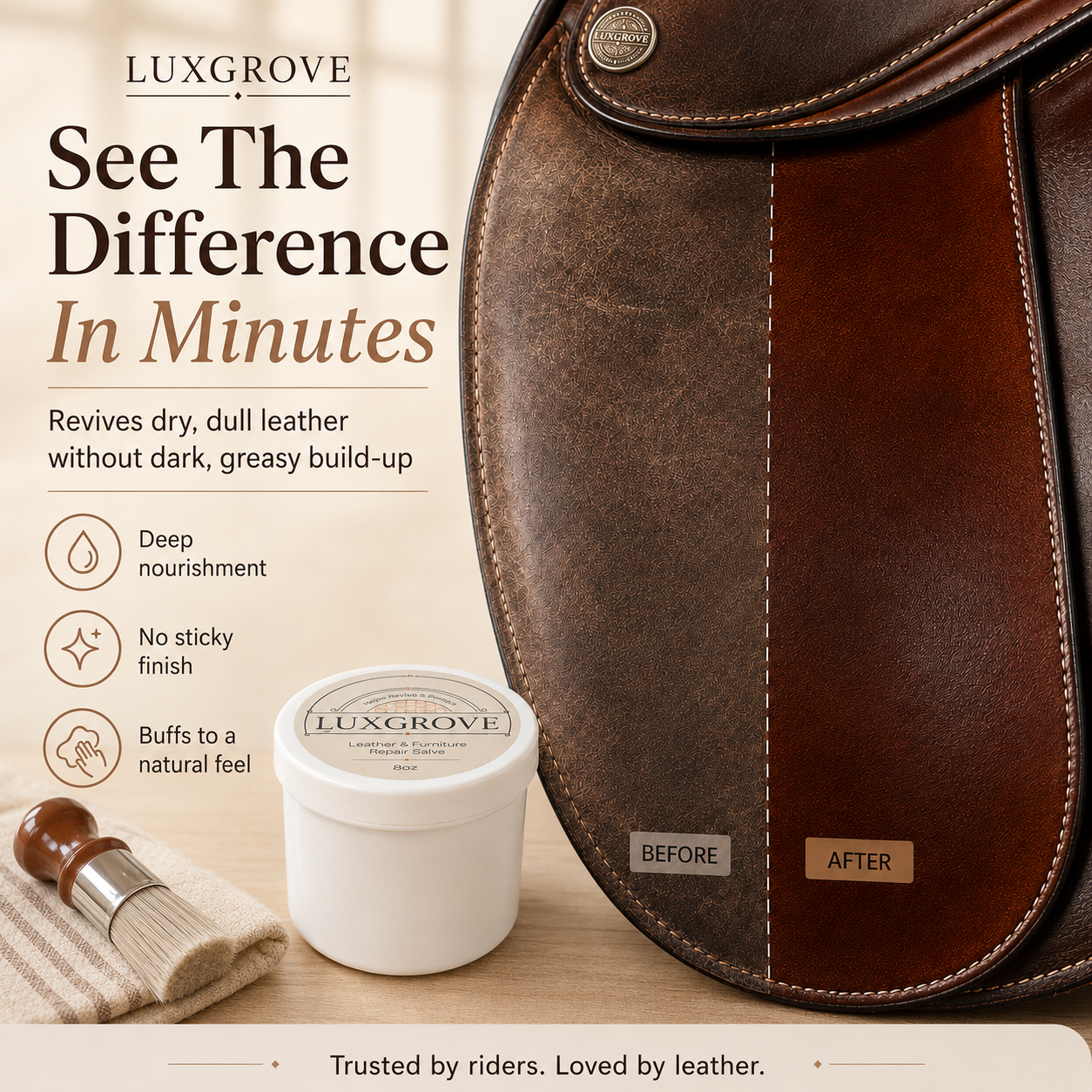 Luxgrove - Tack & Leather Repair Salve（New Upgraded）
