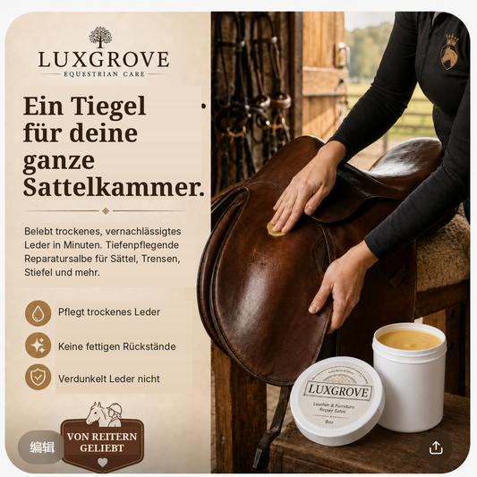 Luxgrove – Pflegebalsam für Sattelzeug & Leder
