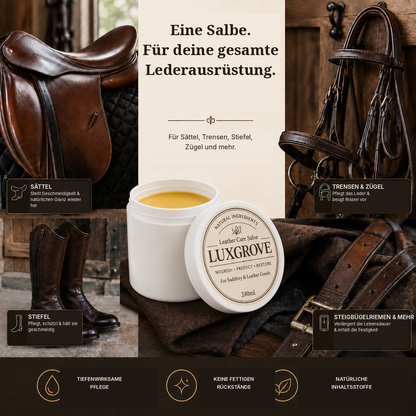 Luxgrove – Pflegebalsam für Sattelzeug & Leder