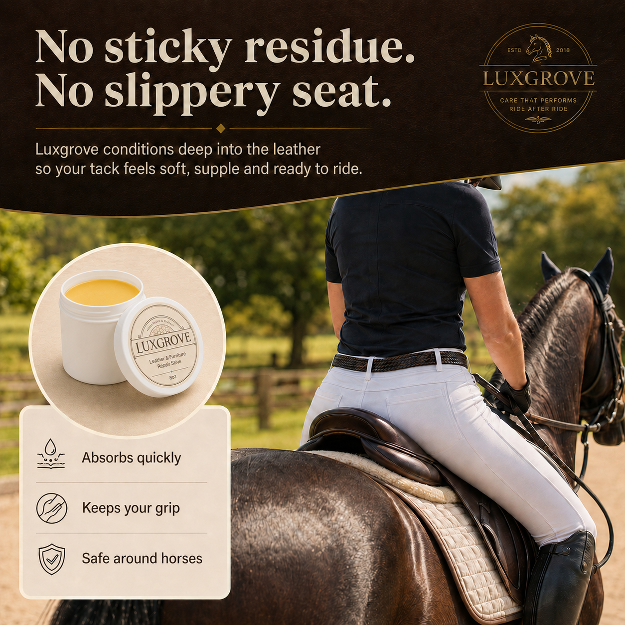 Luxgrove - Tack & Leather Repair Salve（New Upgraded）