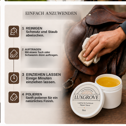 Luxgrove – Pflegebalsam für Sattelzeug & Leder
