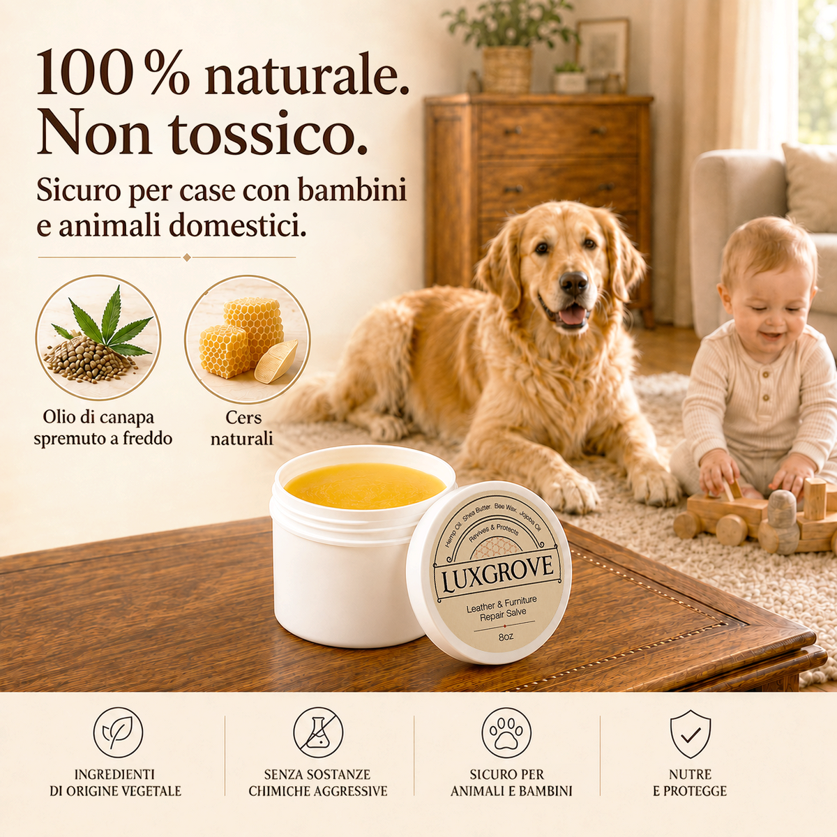 Luxgrove - Wood & Furniture Repair Salve