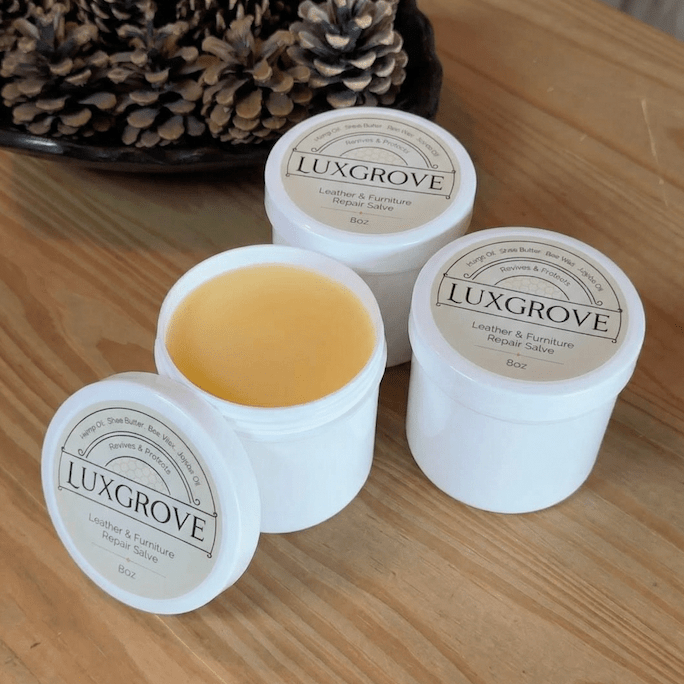 3 - Jar Restock Bundle - Luxgrove Tack & Leather Salve (saves you a reorder) - Luxgrove