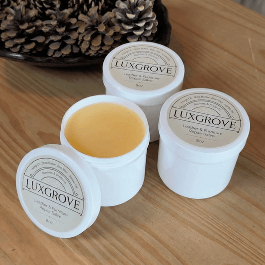 3 - Jar Restock Bundle - Luxgrove Tack & Leather Salve (saves you a reorder) - Luxgrove