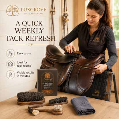 Luxgrove – 5-Piece Tack Cleaning Brush Set