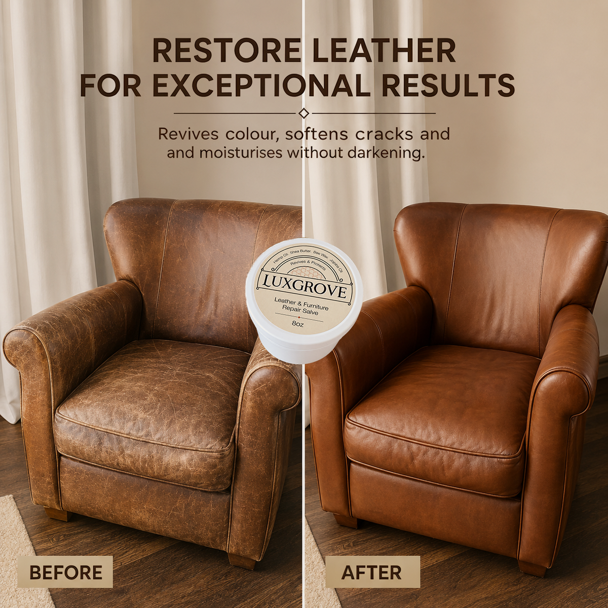 Leather & Furniture Repair Salve - Luxgrove