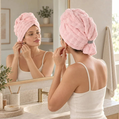 Luxgrove Plush Quick-Dry Hair Wrap